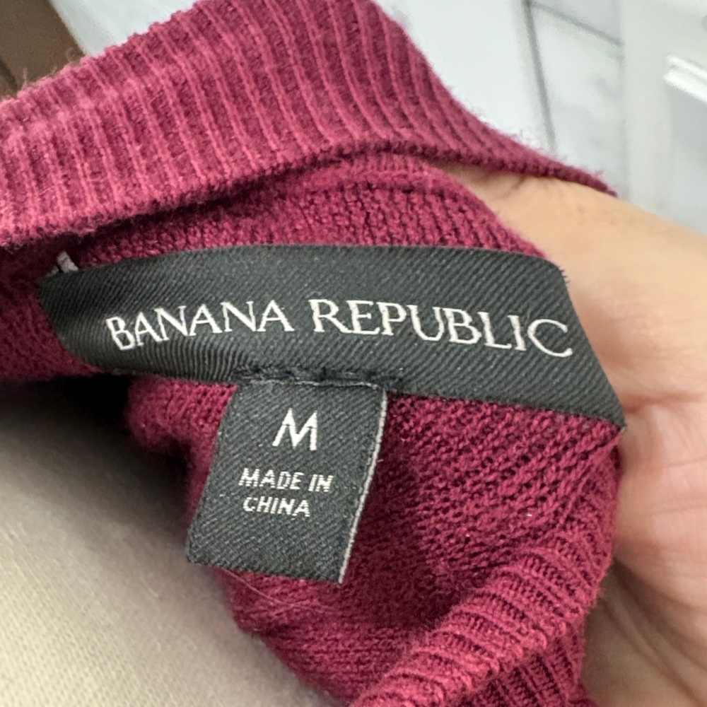 Banana Republic Sleeveless Burgundy Sweater Dress - Picture 2 of 2